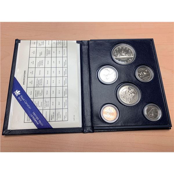 Royal Canadian Mint 1985 Proof Sealed Specimen Coin Set with Certificate