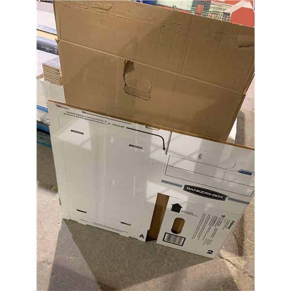 Lot of 10 File Boxes