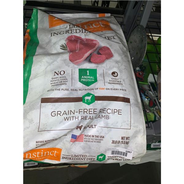 Instinct Grain Free Adult Dog Food 20lbs