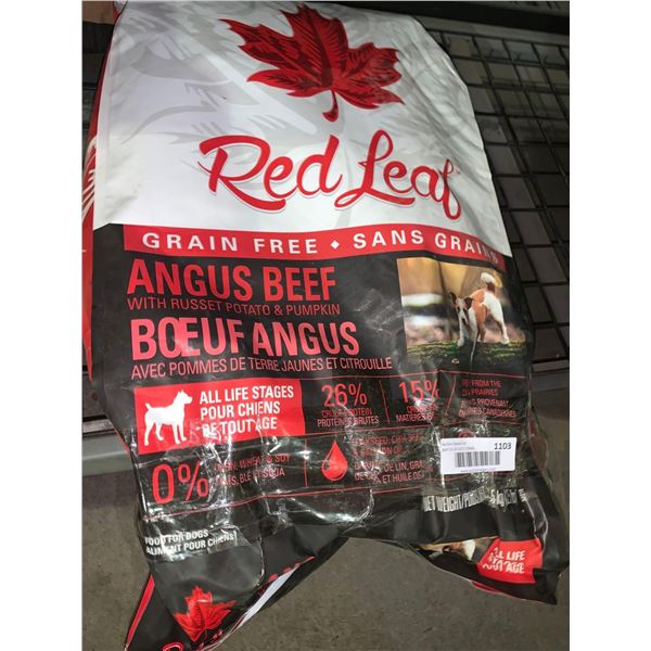 Red Leaf Grain Free Angus Beef Dog Food 25lbs