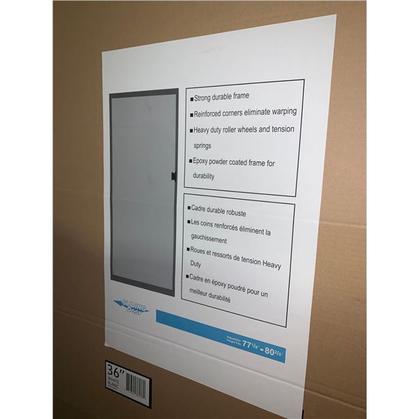 Sliding Patio Screen Door 36in (fits 77in- 80in)