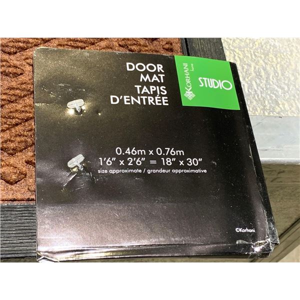 Lot of 2 - Rubber Back Studio Door Mat (-18 x 30 inch