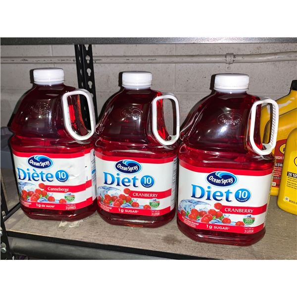 Ocean Spray Diet Cranberry (3 x 3l)
