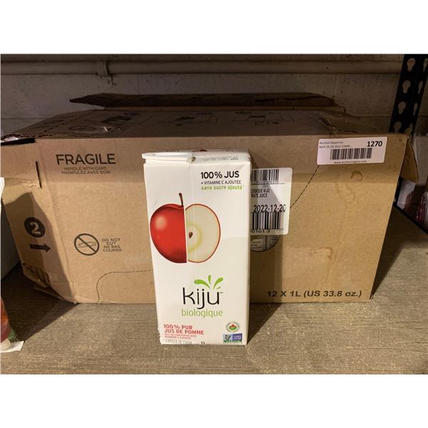 Kiju Organic Apple Juice (12 x 1L)