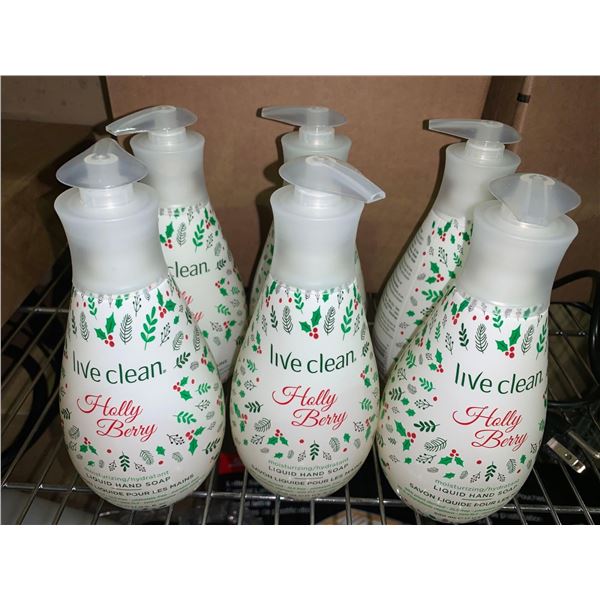 Live Clean Holly Berry Liquid Hand Soap (6ct)