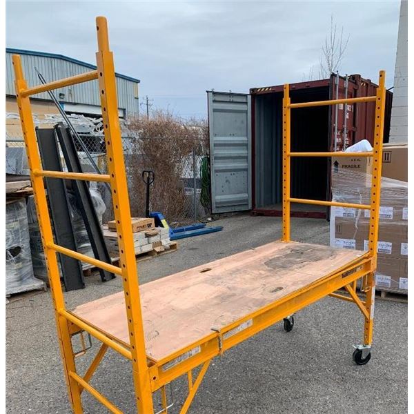 NEW from a freight claim MetalTech Bakers Scaffold 1000Lbs complete with wood deck - NO WHEELS