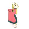 Image 1 : Hermes Camail Bag Charm Leather Green, Multicolor, Pink, Yellow