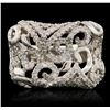 Image 2 : 14KT White Gold 0.68 ctw Diamond Ring