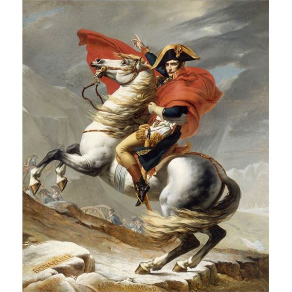 Jacques-Louis David - Bonaparte Crossing the Grand Saint-Bernard Pass