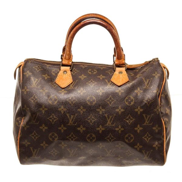 Louis Vuitton Brown Monogram Canvas Speedy 30cm Satchel Bag