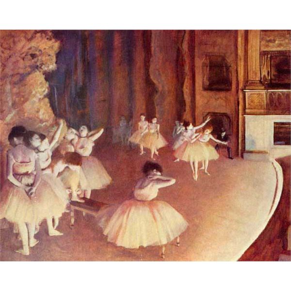 Edgar Degas - Dress Rehearsal Of The Ballet On The Stage