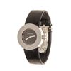 Chanel Black Leather Monte Ronde Watch