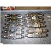 Image 1 : Lot of (12) Parker  #D1VW11CNJDLJ575, 24VDC Hydraulic Directional Control Valves