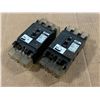 Image 1 : Lot of (2) Fuji #SA53 Circuit Breakers