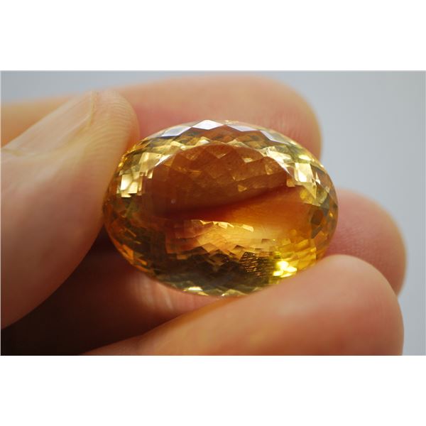 HUGE 53.00 ct.  MASTER CUT CITRINE