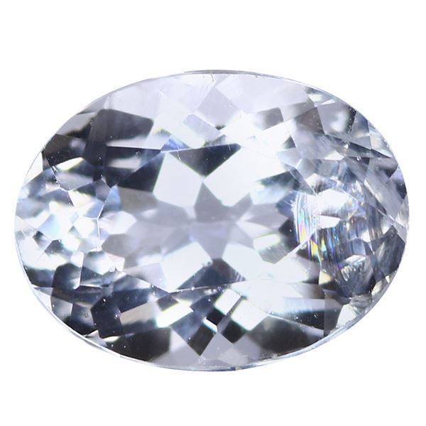 0.92Ct IF Exclusive Oval Cut 7 x 5 mm 100% Natural Blue Beryl
