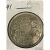 Image 2 : 1941 Canada Silver 50 Cent Coin EF40