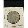 Image 2 : 1956 Canadian 50 Cent Coin - AU, 80% Silver