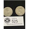 Image 4 : Lot of 2 Canada Silver 50 Cent Coins - 1945, 1957