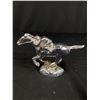 Image 2 : Jockey on Race Horse Chrome Hood Ornament in Original Box