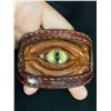 Image 2 : Well Made Beautiful Cats Eye Leather Bracelet - Very Cool!