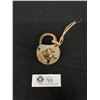 Image 1 : Antique German Padlock with Cover and Key - Works Great