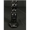 Image 2 : Very Nice Boma Totem Pole - Made of Black Resin 1960s Stamped Boma Canada - Excellent Condition