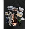 Image 1 : Mixed Lot of Broken Bead Necklaces for Restringing