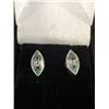 Image 2 : Very Attractive Sterling Silver Earrings with Genuine Blue Topaz