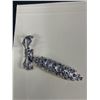 Image 2 : Vintage Sterling Silver Brooch - Small Opening on Back to keep Special Notes or Locks of Hair. Also 