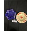 Image 1 : Early Vintage Labatt's Stout Lager Ales and Molson's Porter Ale Porcelain/Enamel Ashtrays