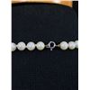 Image 2 : Vintage Genuine White Pearl Necklace 17" L  .925 Sterling Silver Clasp