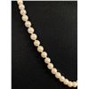 Image 3 : Vintage Genuine White Pearl Necklace 17" L  .925 Sterling Silver Clasp