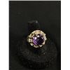 Image 2 : Vintage Sterling Silver Ladies Ring with Amethyst Stone