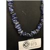 Image 2 : Vintage Blue Natural Sodalite Necklace 19" L