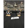 Image 8 : Disneys Jack Sparrow Black Pearl Ship with Figures 24 x 22 x 7" Missing Cord To Plug In - Looks Cool