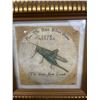 Image 2 : Framed Picture - From The Royal Botanic Gardens 1873 - The Green Bush Cricket 7 x 7"