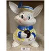 Image 2 : Vintage Rabbit Lidded Cookie Jar 17" H