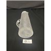 Image 2 : 12" t Beautiful Diamond Cut Crystal Water Jug. Does Have Crack by Handle. Beautiful Display Piece