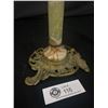 Image 2 : Very Nice 9" T Brass and Marble Candle Stick