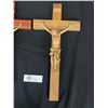 Image 2 : Lot of 2 Wooden Crucifix 14" T as Found