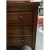 Image 2 : Nice Vintage 3 Drawer Night Stand with Nice Wooden Inlay 29" H x24" W x 19" D
