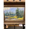 Image 2 : Antique Oil Painting on Board, Signed and Dated 1919 in a Nice Frame. 19" w x 15.5" H