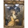 Image 2 : Antique Print in a Very Nice Gold Coloured Frame. Victorian Lady. 18" w x 21" H