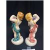 Image 2 : Pair of Vintage Dakon Porcelain  Made in Austria Children With Grapes