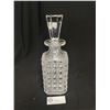 Image 1 : Very Nice Cut glass Decanter with Stopper 11" T