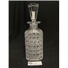 Image 3 : Very Nice Cut glass Decanter with Stopper 11" T