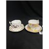 Image 3 : Lot of 4 Vintage Bone China Tea Cup and Saucer - Windsor, Etc.