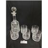 Image 1 : Beautiful Vintage Decanter with 6 Glasses