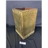 Image 3 : vintage Brass Foldable Fireplace Screen With Box for Wood